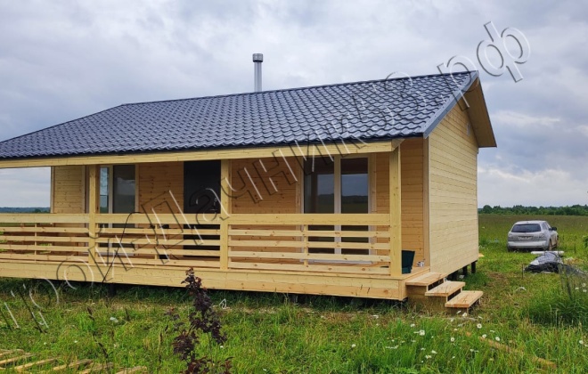 2  Каркасно-щитовой дом Д-34, 9х8м, 72 М², Тверская область, Зубцовский район, деревня Шевцово. (12)